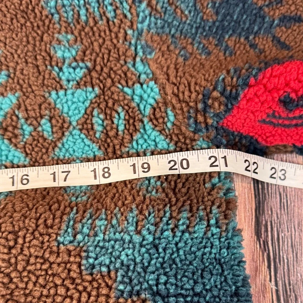 Tasha Polizzi Brown and Teal 3/4 Zip Up Jacket - Picture 10 of 10